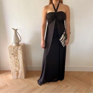 Vintage Y2K 90s Strapless or Halter Dress sz S / M